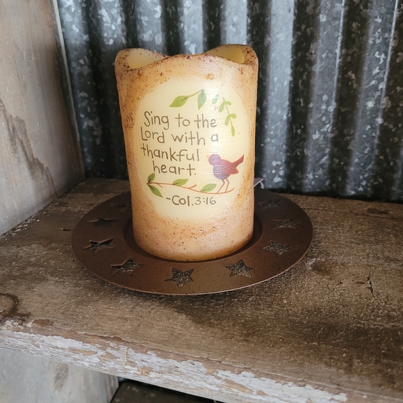 NWT Timer Pillar Candle & Holder - Picture 2 of 3